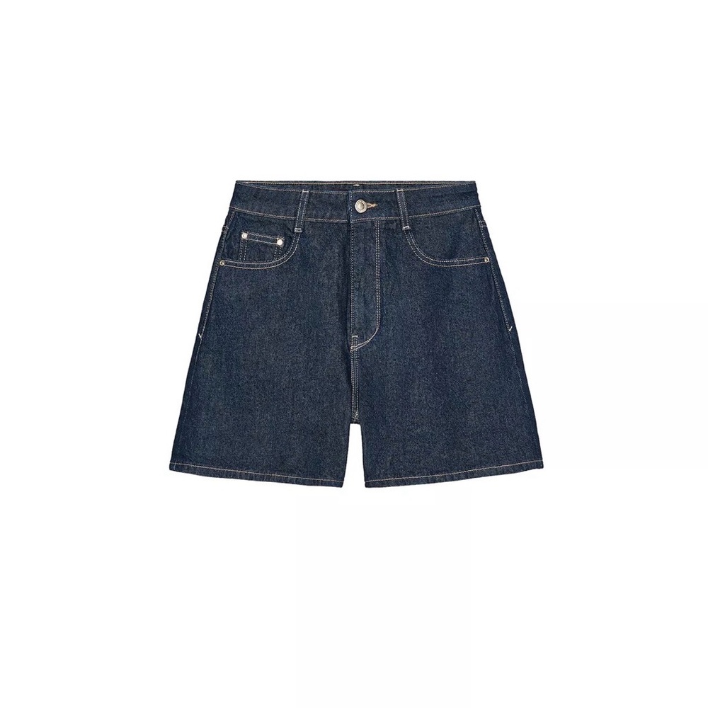 Zara High Waisted Mom Fit Shorts